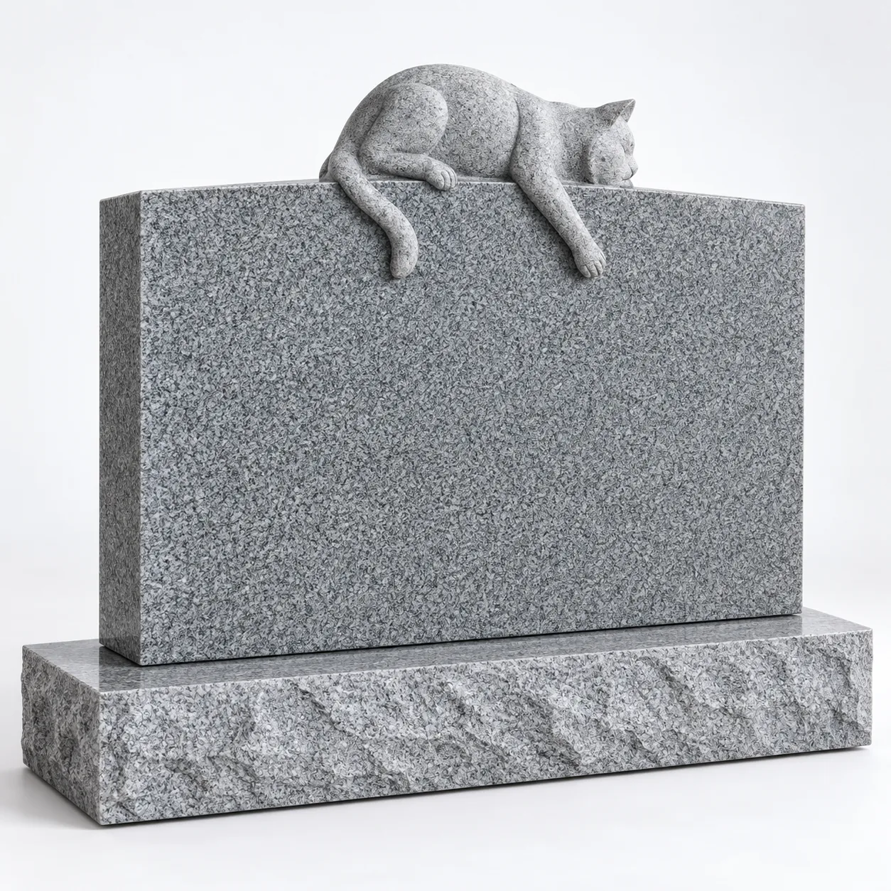 Grey granite headstone traditional headstone for cemetery application
